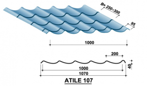Tấm lợp Austnam ATILE107