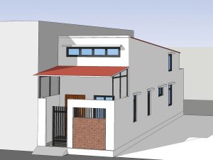 nhà cấp 4 mái tôn nông thôn