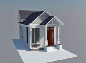 nhà cấp 4 mái tôn nông thôn