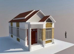 nhà cấp 4 mái tôn nông thôn